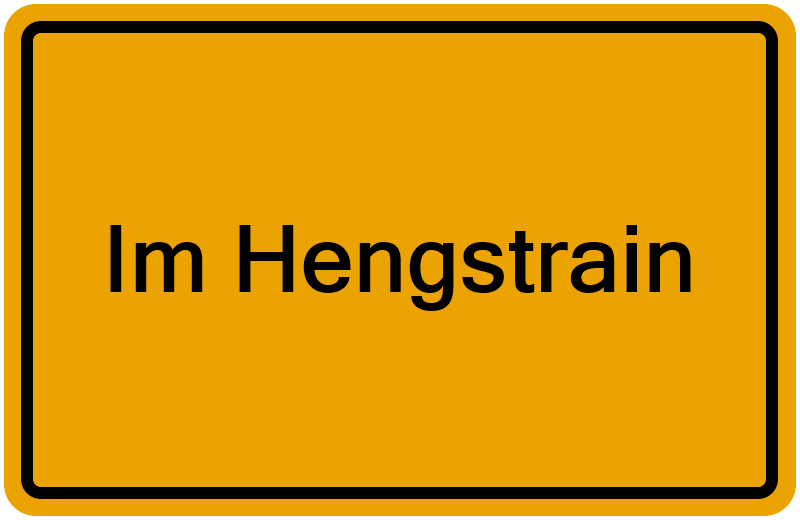 Handelsregisterauszug Im Hengstrain